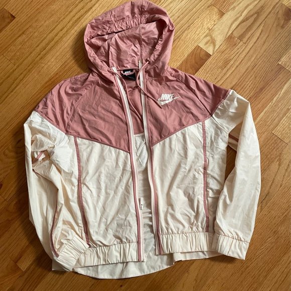 Nike Jackets \u0026 Coats | Nike Windbreaker Jacket Mauve Rose and Cream M | Color: Cream/Pink | Size: M | Mlc2016666's Closet